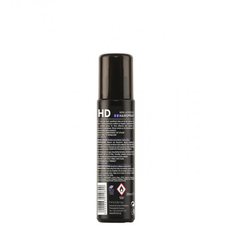 FARCOM HD KERATIN NON-AEROSOL ΛΑΚ ΜΑΛΛΙΩΝ ΔΥΝΑΤΟ ΚΡΑΤΗΜΑ Ν.3 200ML