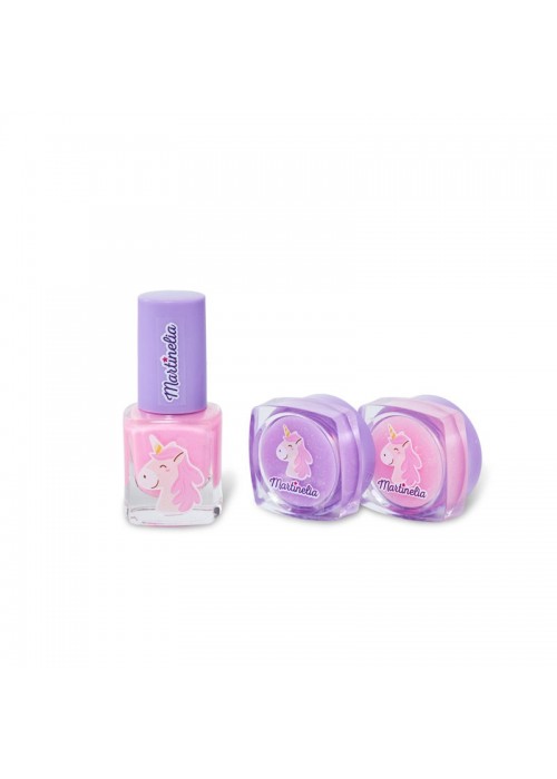 MARTINELIA UNICORN MINI BEAUTY SET 1 POLISH+2 LIP GLOSS