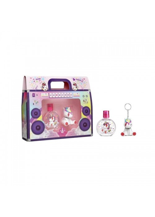 AIRVAL MY UNICORN EDT ΠΑΙΔΙΚΟ ΣΕΤ 50ML EAU DE TOILETTE + LIP GLOSS + ΑΛΥΣΙΔΑ ΚΛΕΙΔΙΩΝ