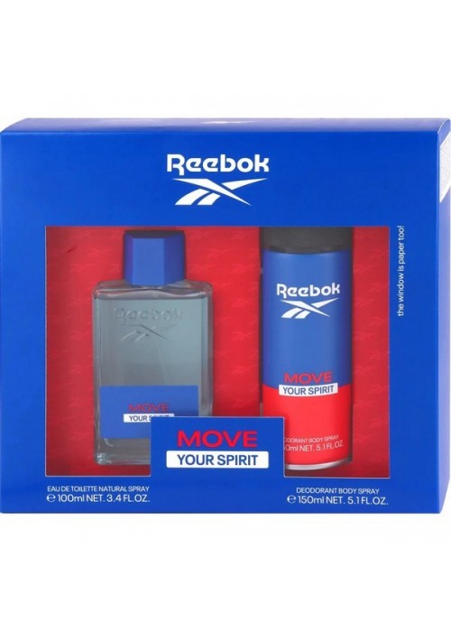 REEBOK MOVE YOUR SPIRIT SET EDT 100ML+BODY SPRAY 150ML