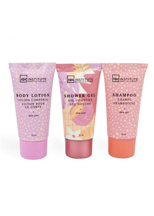 IDC TRAVEL SET SHOWER GEL 50ML/BODY LOTION 50ML/SHAMPOO 50ML