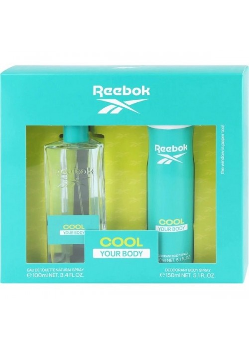 REEBOK COOL YOUR BODY EDT 100ML+BODY SPRAY 150ML