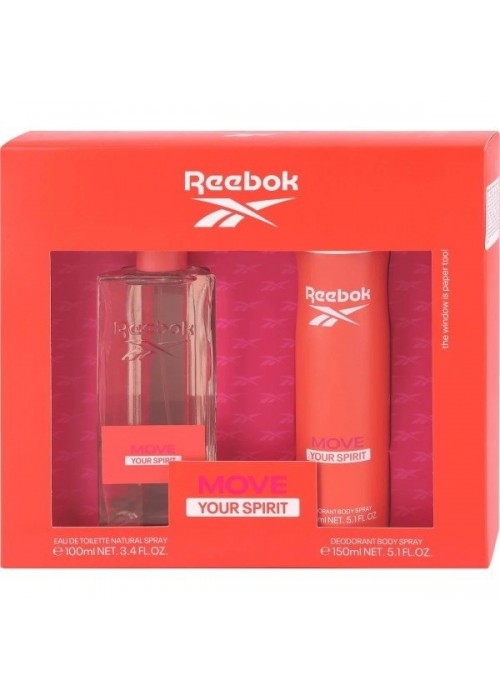 REEBOK MOVE YOUR SPIRIT FEMME EDT100ML+BODY SPRAY 150ML