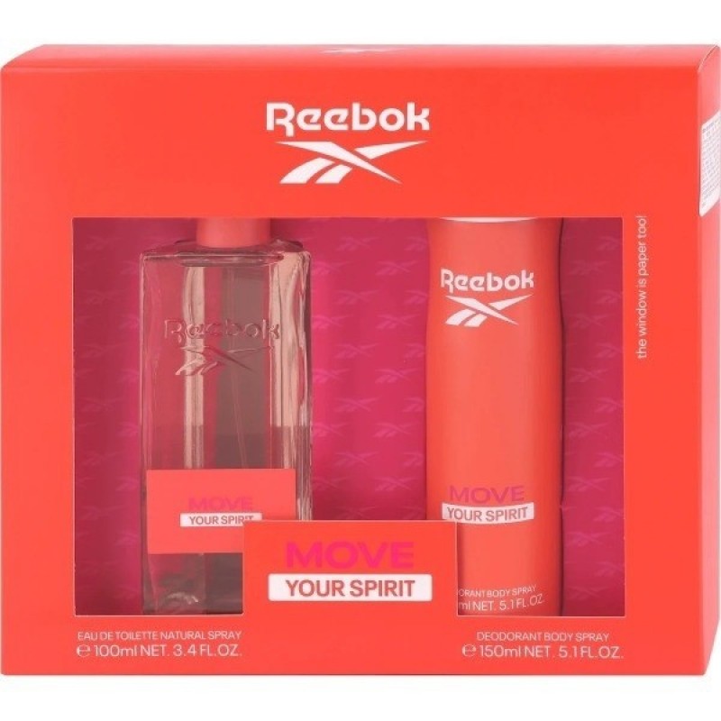 REEBOK MOVE YOUR SPIRIT FEMME EDT100ML+BODY SPRAY 150ML