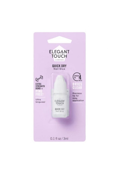 ELEGANT TOUCH 5 SECOND PROTECTIVE NAIL GLUE CLEAR 3ML