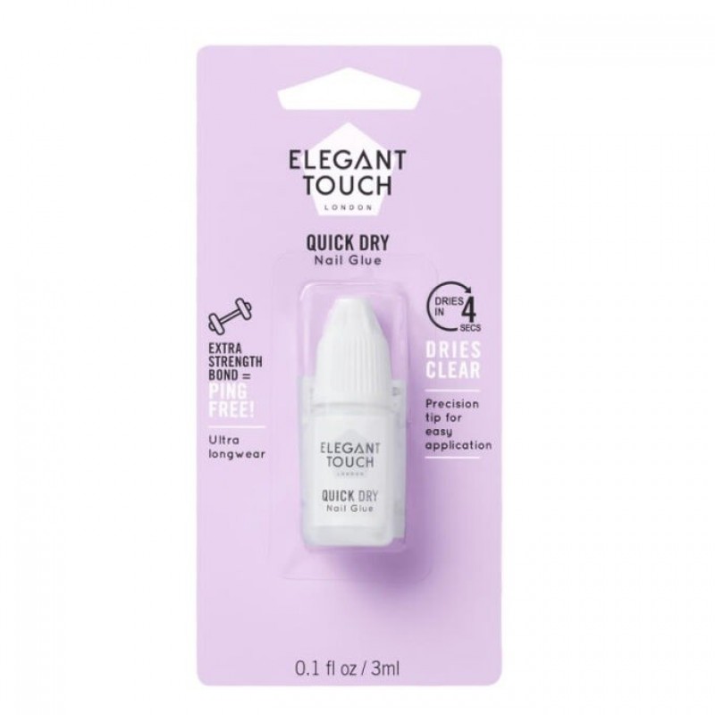 ELEGANT TOUCH 5 SECOND PROTECTIVE NAIL GLUE CLEAR 3ML