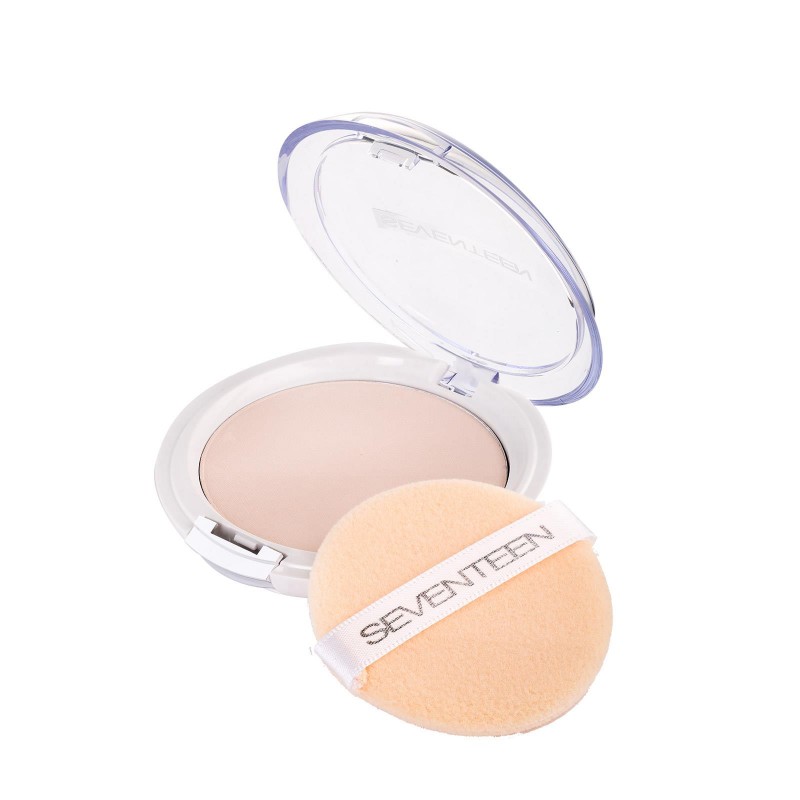 SEVENTEEN TRANSPARENT SILKY COMPACT POWDER N.1 IVORY