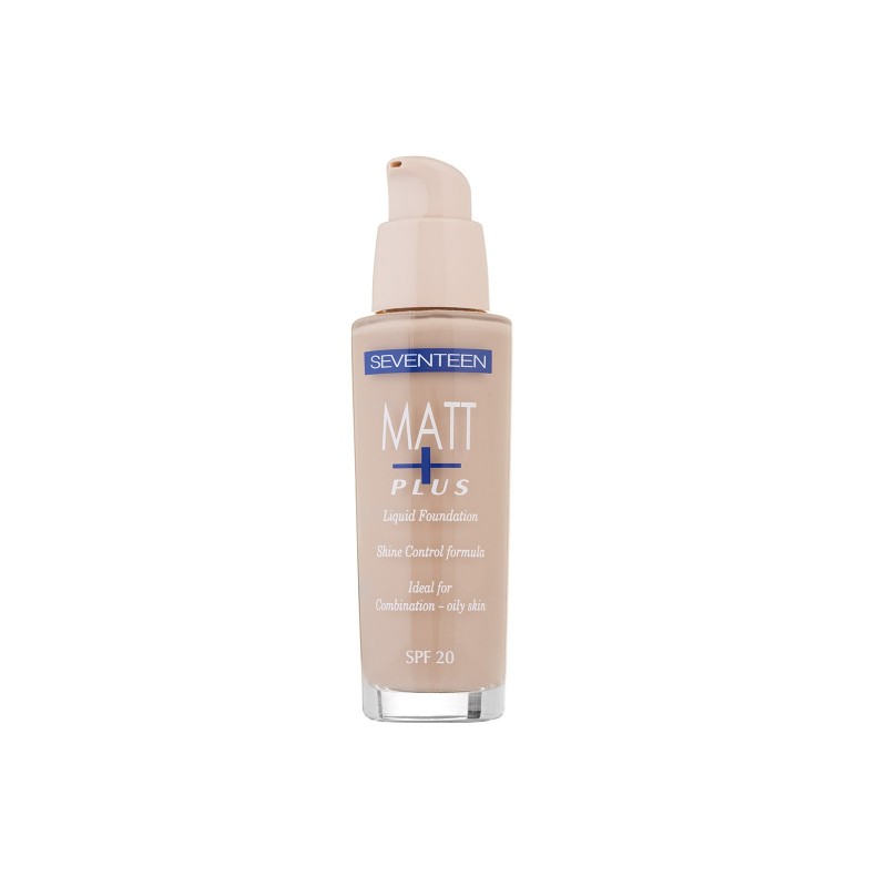 SEVENTEEN MATT PLUS SHINE CONTROL LIQUID MAKE UP N.1 LIGHT BEIGE 30ML