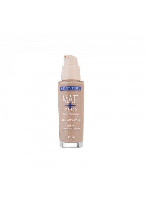 SEVENTEEN MATT PLUS SHINE CONTROL LIQUID MAKE UP N.3 NATURAL BEIGE 30ML