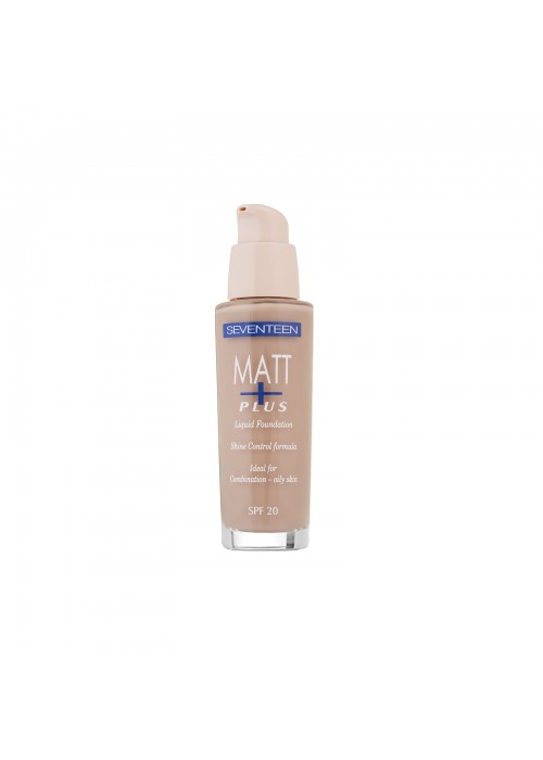 SEVENTEEN MATT PLUS SHINE CONTROL LIQUID MAKE UP N.3 NATURAL BEIGE 30ML