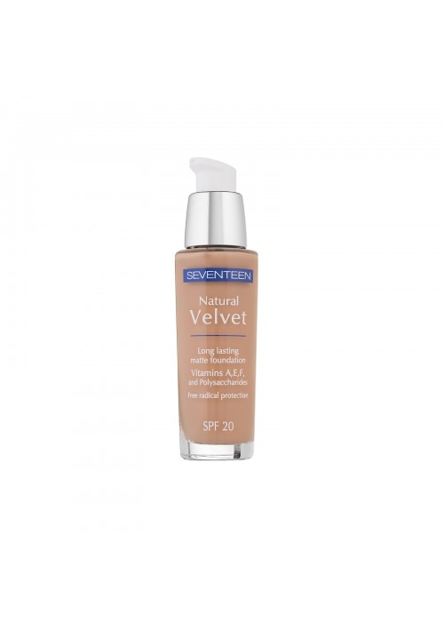 SEVENTEEN NATURAL VELVET LONGLASTING FOUNDATION SPF20 N.80 EARLY SUMMER 30ML