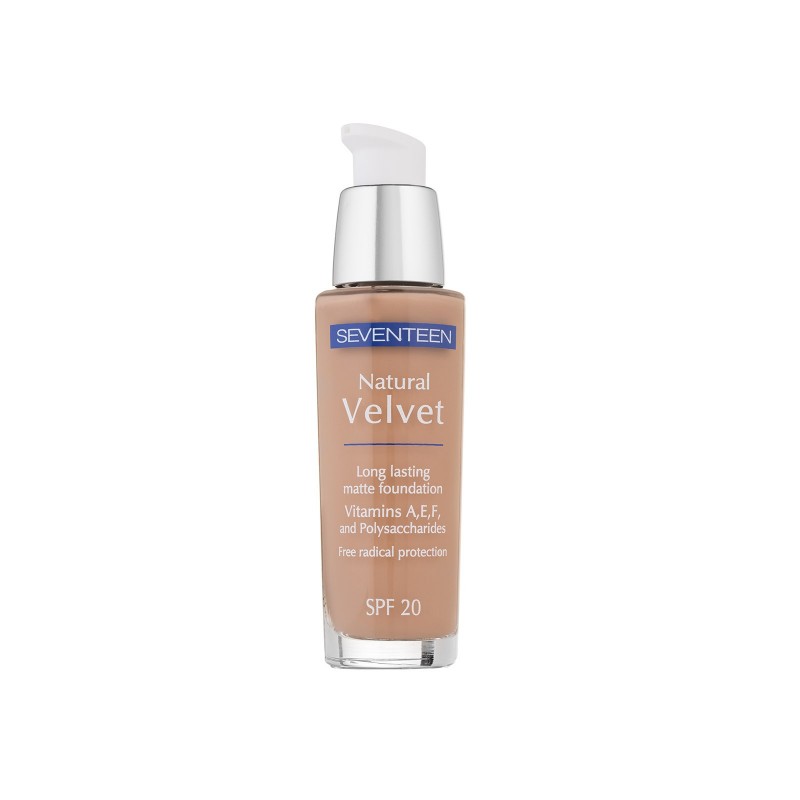 SEVENTEEN NATURAL VELVET LONGLASTING FOUNDATION SPF20 N.80 EARLY SUMMER 30ML