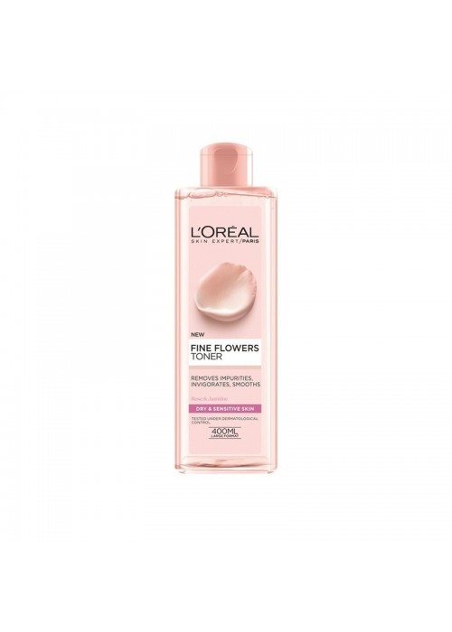 LOREAL SKIN EXPERT FINE FLOWERS TONIC LOTION DRY SKIN 400ML