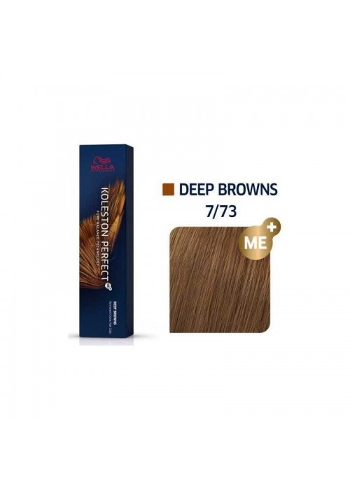 WELLA KOLESTON PERFECT ME+ DEEP BROWNS 7/73 ΞΑΝΘΟ ΚΑΦΕ ΧΡΥΣΟ 60ML