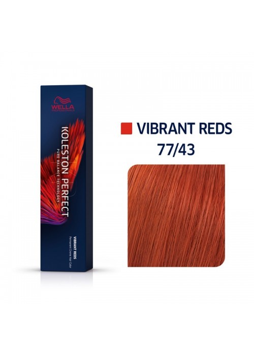 WELLA KOLESTON PERFECT ME+ VIBRANT REDS 77/43 ΕΝΤΟΝΟ ΞΑΝΘΟ ΚΟΚΚΙΝΟ ΧΡΥΣΟ 60ML