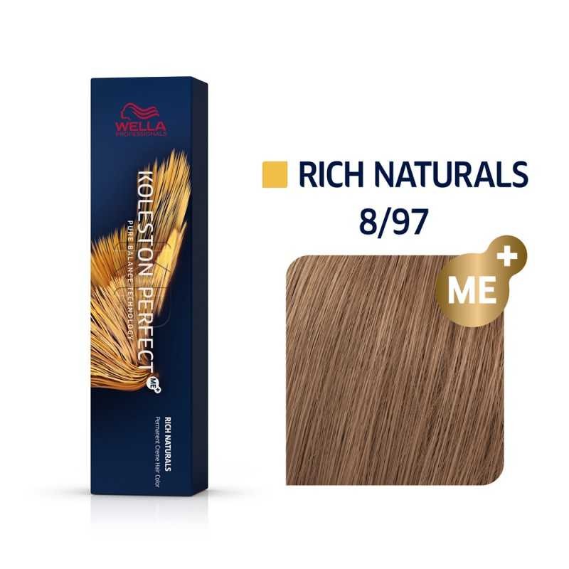 WELLA KOLESTON PERFECT ME+ RICH NATURALS 8/97 ΞΑΝΘΟ ΑΝΟΙΧΤΟ ΦΥΜΕ ΚΑΦΕ 60ML