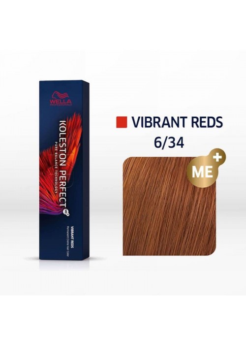 WELLA KOLESTON PERFECT ME+ VIBRANT REDS 6/34 BLOND DARK GOLD RED 60ML