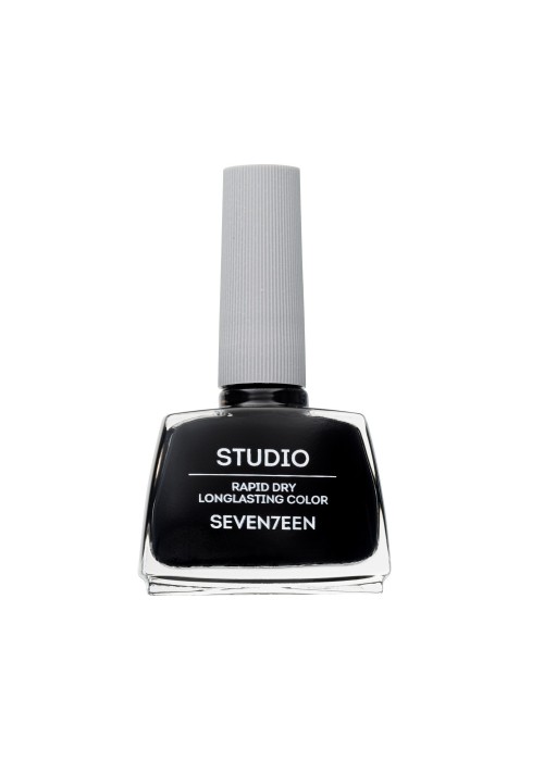 SEVENTEEN STUDIO RAPID DRY LONGLASTING COLOR NAIL N.048 12ML BLACK