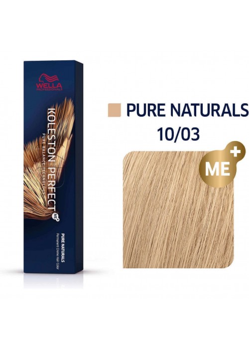 WELLA KOLESTON PERFECT ME+ PURE NATURALS 10/03 ΚΑΤΑΞΑΝΘΟ ΦΥΣΙΚΟ ΧΡΥΣΟ 60ML