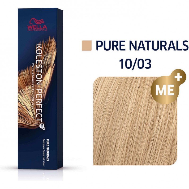 WELLA KOLESTON PERFECT ME+ PURE NATURALS 10/03 ΚΑΤΑΞΑΝΘΟ ΦΥΣΙΚΟ ΧΡΥΣΟ 60ML