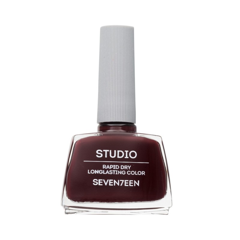 SEVENTEEN STUDIO RAPID DRY LONGLASTING COLOR NAIL N.054 12ML DARK BROWN