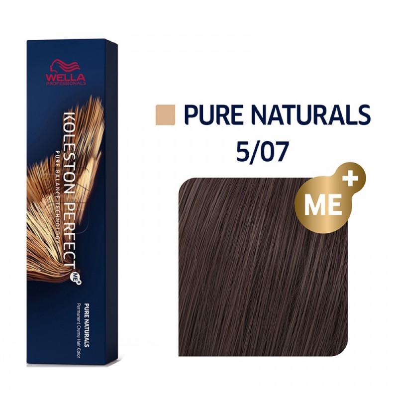 WELLA KOLESTON PERFECT ME+ PURE NATURALS N.5/07 ΚΑΣΤΑΝΟ ΑΝΟΙΧΤΟ ΦΥΣΙΚΟ ΚΑΦΕ 60ML