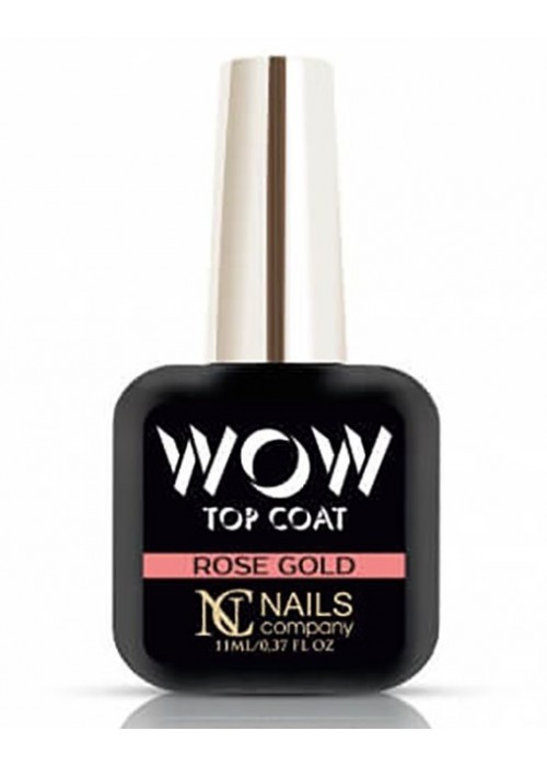 NC NAILS TOP COAT WOW ROSE GOLD 11ML