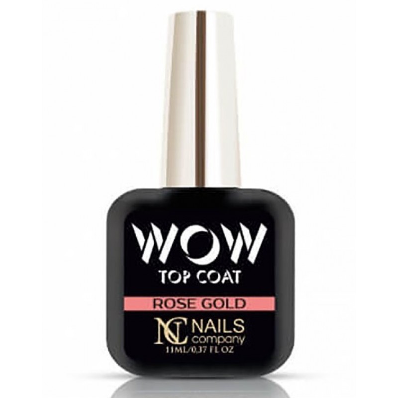 NC NAILS TOP COAT WOW ROSE GOLD 11ML