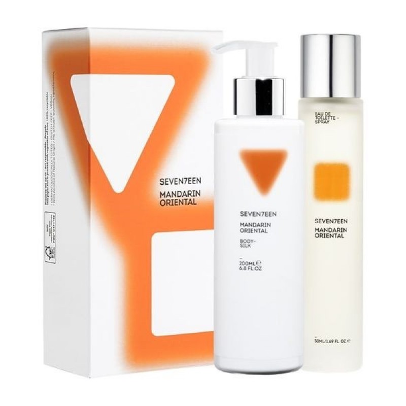 SEVENTEEN MANDARIN ORIENTAL SET BODY SILK 200ML AND EDT 50ML