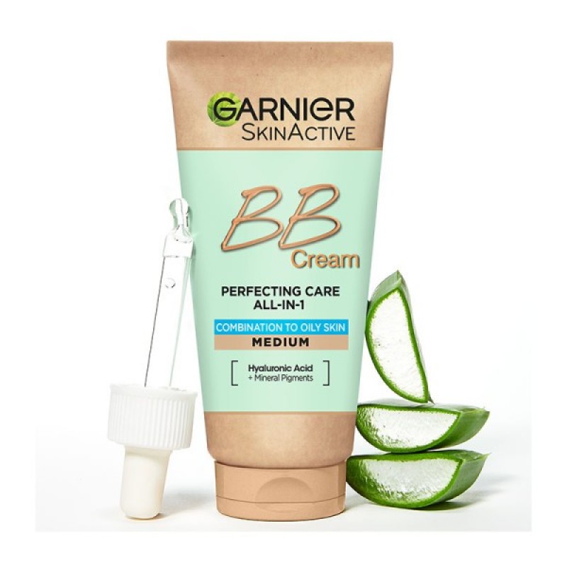 GARNIER SKINACTIVE BB ΕΝΥΔΑΤΙΚΗ ΚΡΕΜΑ ΓΙΑ ΜΙΚΤΗ Ή ΛΙΠΑΡΗ ΣΚΟΥΡΟΧΡΩΜΗ ΕΠΙΔΕΡΜΙΔΑ ALL-IN-1 MEDIUM SPF25 50ML