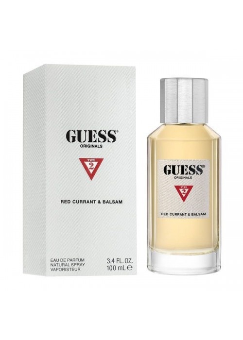 GUESS ORIGINALS TYPE 2 UNISEX ΚΟΚΚΙΝΟ ΦΡΑΓΚΟΣΤΑΦΥΛΟ ΚΑΙ ΒΑΛΣΑΜΟ EDT 100ML