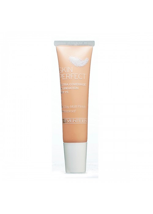 SEVENTEEN SKIN PERFECT ULTRA COVERAGE WATERPROOF FOUNDATION N.1 15ML TRAVEL SIZE