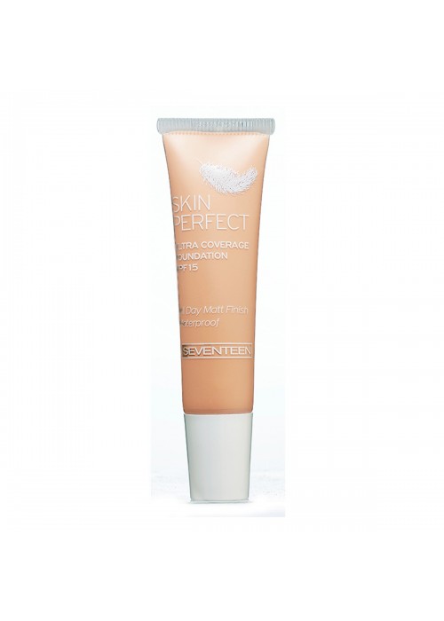 SEVENTEEN SKIN PERFECT ULTRA COVERAGE WATERPROOF FOUNDATION N.1 15ML TRAVEL SIZE