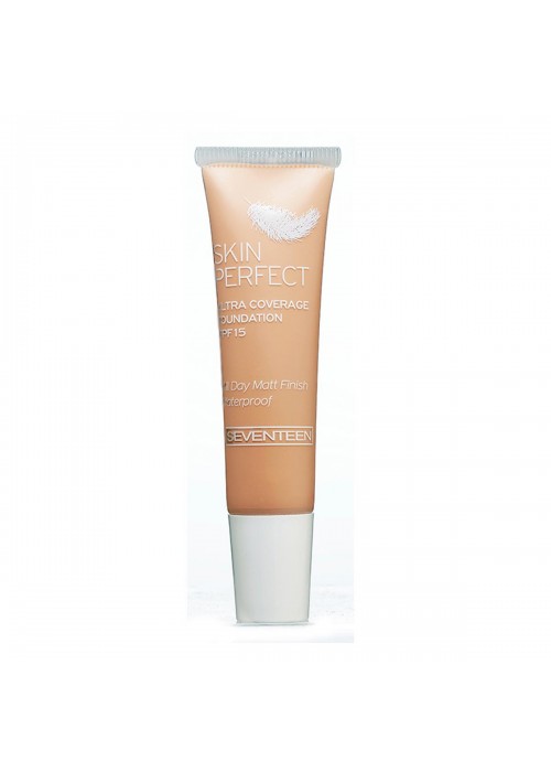 SEVENTEEN SKIN PERFECT ULTRA COVERAGE WATERPROOF FOUNDATION N.2 15ML TRAVEL SIZE
