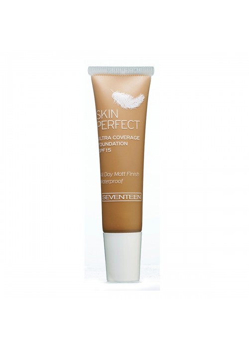 SEVENTEEN SKIN PERFECT ULTRA COVERAGE WATERPROOF FOUNDATION N.6 15ML TRAVEL SIZE