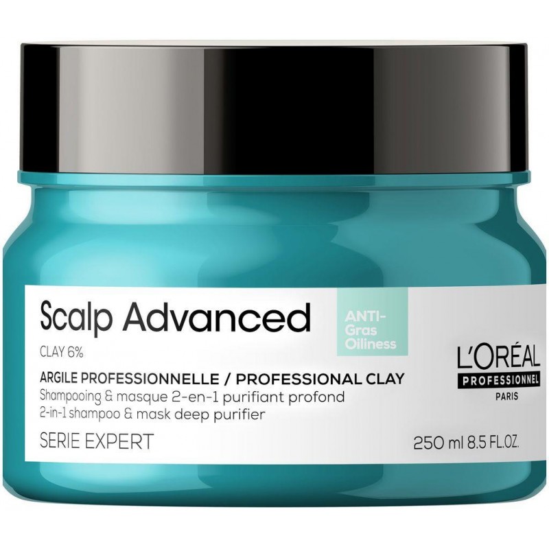 LOREAL SERIE EXPERT SCALP ADVANCED ARGILE 2IN1 ΜΑΣΚΑ ΜΑΛΛΙΩΝ ΚΑΤΑ ΤΗΣ ΛΙΠΑΡΟΤΗΤΑΣ 250ML