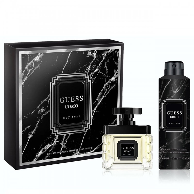 GUESS UOMO SET EAU DE TOILETTE 50ML + BODY SPRAY 226ML