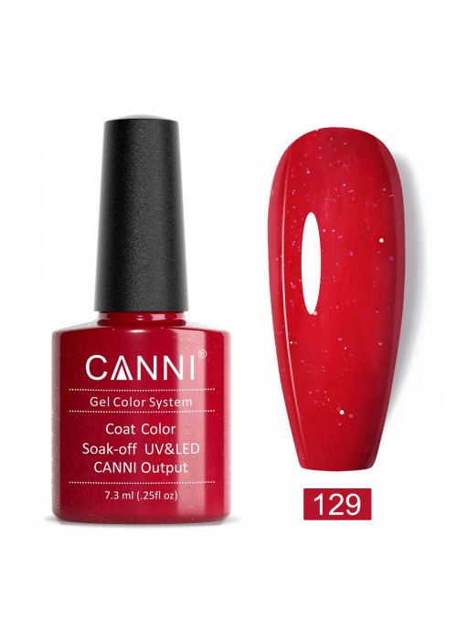 CANNI HYBRID NAIL COLOR N.129 7.3ML ΕΝΤΟΝΟ ΚΟΚΚΙΝΟ