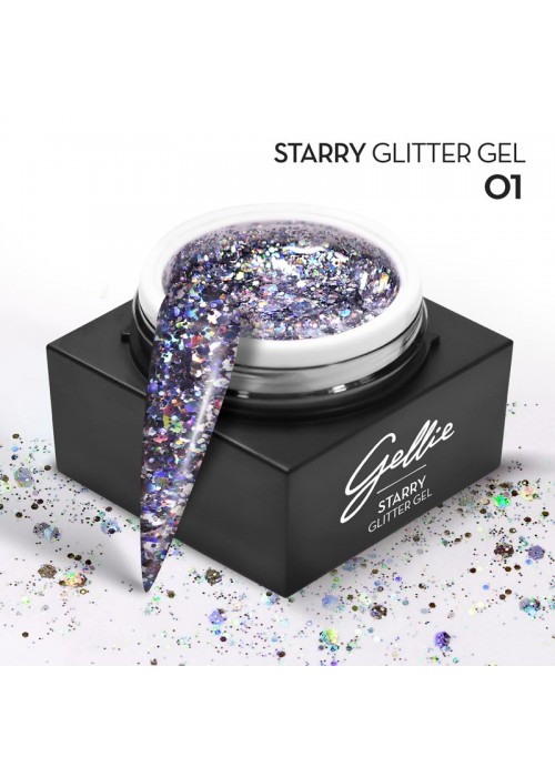  GELLIE STARRY GLITTER GEL 01 15ML