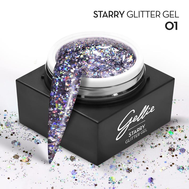  GELLIE STARRY GLITTER GEL 01 15ML