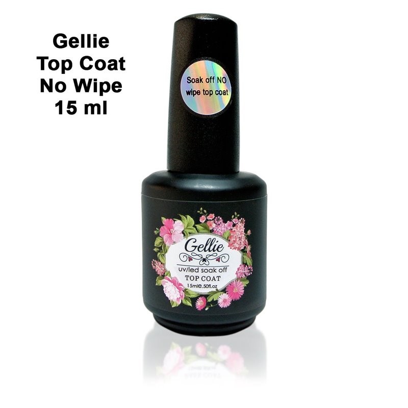GELLIE TOP COAT NO WIPE 15ML