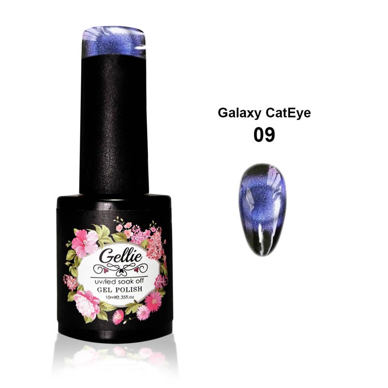 GELLIE GALAXY CAT EYE 09 10ML ΜΠΛΕ ΜΩΒ