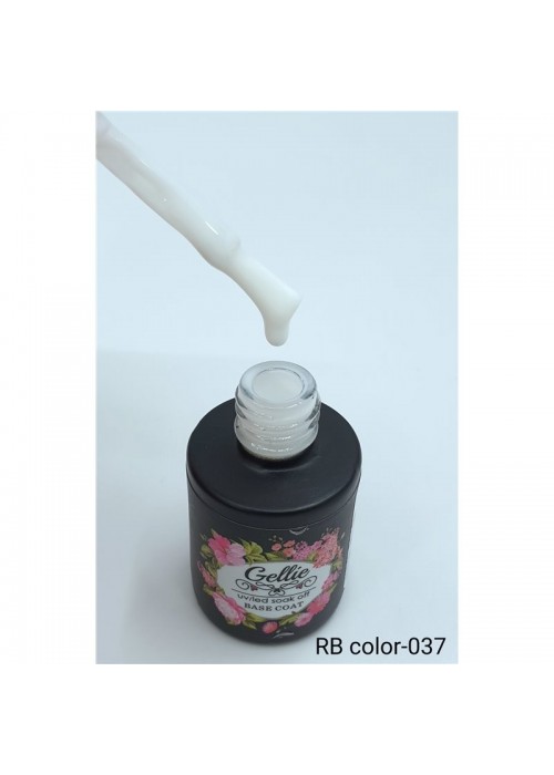 GELLIE RUBBER BASE COLOR 37 10ML - ΓΑΛΑΚΤΕΡΟ ΛΕΥΚΟ