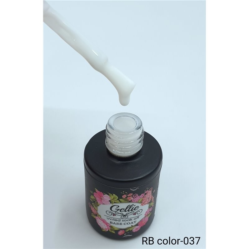 GELLIE RUBBER BASE COLOR 37 10ML - ΓΑΛΑΚΤΕΡΟ ΛΕΥΚΟ