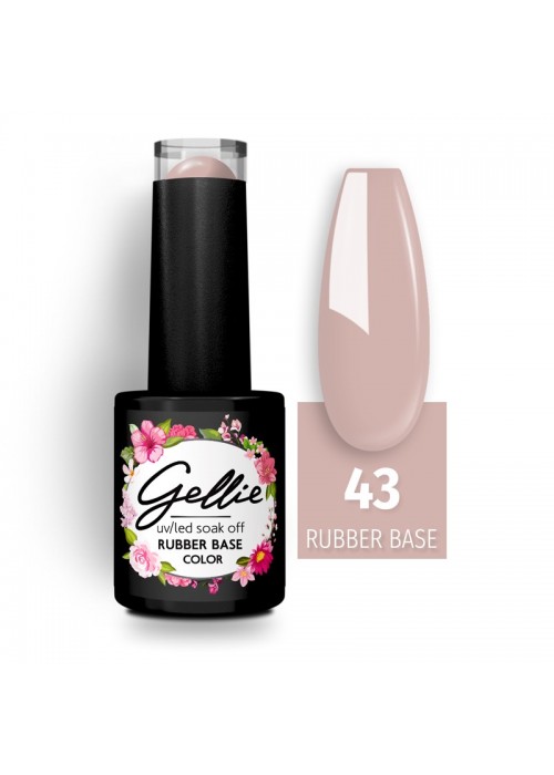 GELLIE RUBBER BASE COLOR 43 10ML - ΦΥΣΙΚΟ NUDE