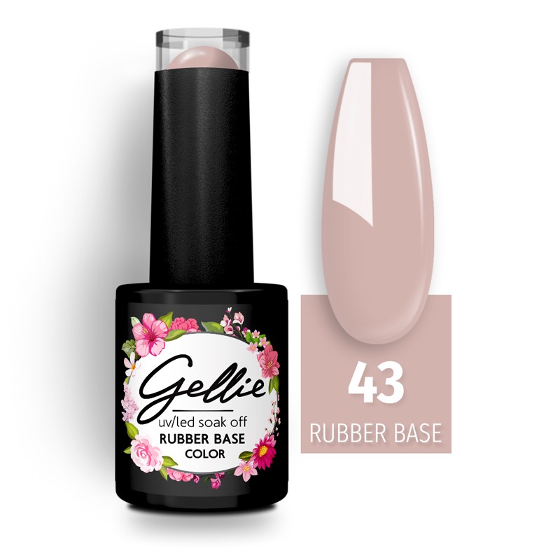 GELLIE RUBBER BASE COLOR 43 10ML - ΦΥΣΙΚΟ NUDE