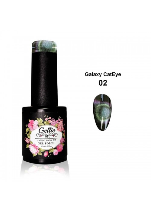 GELLIE GALAXY CAT EYE 02 10ML - ΤΥΡΚΟΥΑΖ ΜΩΒ