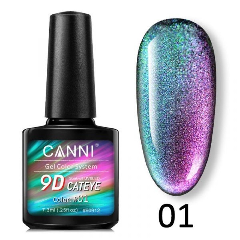 CANNI 9D CATEYE GEL COLOR SΥSTEM 01 7.3ML