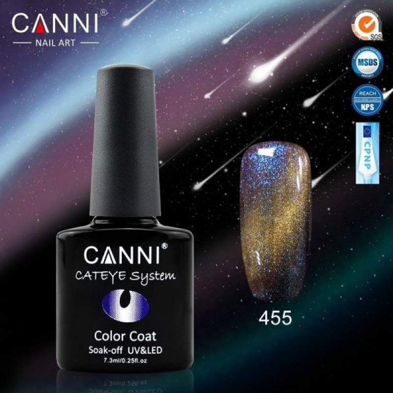 CANNI HYBRID NAIL COLOR CHAMELEON CAT EYE SYSTEM N.455 7.3ML