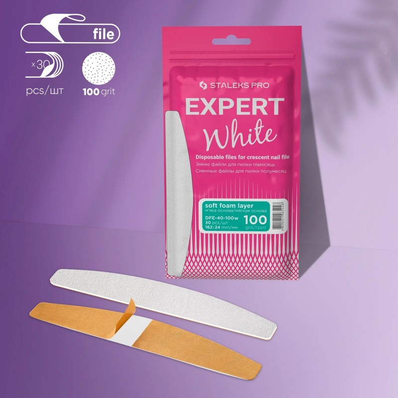 STALEKS ΛΙΜΑ ΜΙΑΣ ΧΡΗΣΗΣ EXPERT WHITE SOFT 100GRIT 30ΤΕΜ